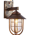 Smart Dusk To Dawn Sensor Outdoor Wall Lantern In Nautical Style Waterproof Wall Mount Sconce With Oil Rubbed Bronze Finish