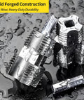 PVC Pipe Threader Kit For Electric Drill With Multiple Die Sizes Internal Thread Maker Tool For One Half Inch And Three Quarter Inch Plastic Pipes Pro Grade Rethreading Tool For Water Pipes Durable Die Set For Clean Precise Threads on wet surface.