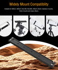 33cm GP Prism Rail For Telescopes With Quick Attach on display showing universal use with various mounts.