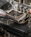 Using Extra Easy Silver Solder Wire For Jewelry Repair Kit With 1mm Medium Density Welding Wire Tools on circuit board