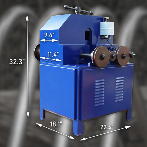 Lg Xenzhuo Heavy Duty Electric Pipe Bender 1500W Rolling Tube Bending Tool With 17 Precision Dies For Stainless Steel And Plastic Pipes, 32.3 inches tall.