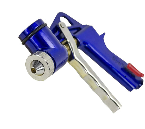 Texture Gun With 2 Gallon Hopper For Drywall Finishes, One Piece Aluminum Body, Air Regulator, Big Trigger, close-up angle