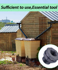 Three Quarters Inch PVC Bulkhead Fitting With Four Millimeter Silicone Seal Gasket for rain barrels installation