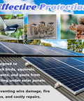 6 Inch By 100 Ft Solar Panel Bird Guard Kit With 100 Fastener Clips Anti Rust Critter Shield Rooftop Bird Wire Screen