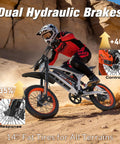 Rider on T300 Electric Bike For Adults And Teens With 2000W Peak Motor 48V 23Ah Battery 31 MPH Top Speed on desert terrain