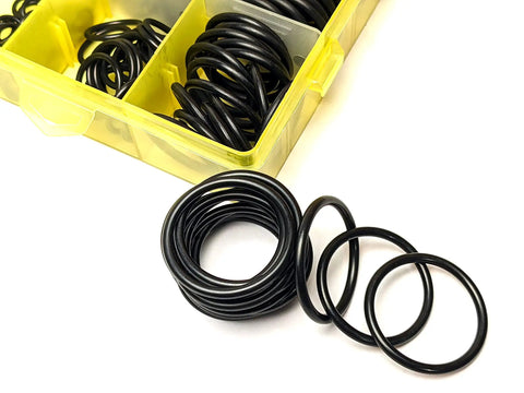 155 Piece O Ring Kit For Face ORFS Fittings With 8 Common Sizes Buna N 90 Durometer SAE Oil And Weather Resistant NBR O Rings