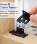 Heavy Duty Stainless Steel Furniture Joint Bracket Kit 30 Pack With Screws Right Angle Corner Braces for easy install
