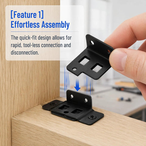 Heavy Duty Stainless Steel Furniture Joint Bracket Kit 30 Pack With Screws Right Angle Corner Braces for easy install