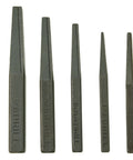 Five-Piece Fluted Screw Extractor Set For Stripped Screws And Bolts Includes Sizes From 1/4 To 7/16 Inch And Drill Sizes 1/8 To 15/64 Inch