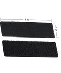 Heavy Duty 1x4 Inch Hook And Loop Fastener Strips With Adhesive shown in detail, side-by-side, illustrating size and texture.