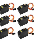 MG996R Metal Gear Digital Servo Motor 6 Pack High Speed Torque Servo For RC Helicopter Car Boat And Robot Projects Precision Micro Servo