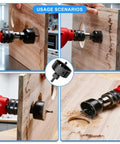 11-piece hole saw kit with mandrels and bits in a storage box for 3/4 in to 2-1/2 in holes in wood, plywood, drywall, and PVC