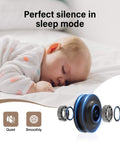 Baby sleeping peacefully beside a heavy duty barn door hardware kit roller component, highlighting silent operation.