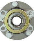 Front Wheel Bearing And Hub Assembly Set For 2008 2013 Nissan Rogue 2014 2015 Rogue Select And 2007 2012 Sentra SE R Spec V Front Left And Right Two Piece Kit Drop In Replacement Hubs front view