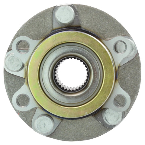 Front Wheel Bearing And Hub Assembly Set For 2008 2013 Nissan Rogue 2014 2015 Rogue Select And 2007 2012 Sentra SE R Spec V Front Left And Right Two Piece Kit Drop In Replacement Hubs front view