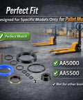 Pro Grade Complete Seal Replacement Kit For Pallet Mule AA5000 And AA5500 Hydraulic Jack showcasing components and compatibility