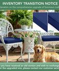 Comfy Outdoor Chair Cushions Set Of 4 Waterproof Patio Cushions With Removable Covers on white patio chairs