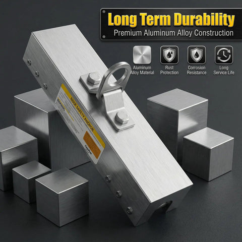 Professional Grade Non Penetrating Standing Seam Roof Anchor With 5000 Lbs Aluminum Fall Arrest Clamp Built Tough To Handle Every Tough Roofer Jobsite Now