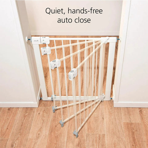No Sweat Easy Install Baby Gate For Doorways With Auto Close Magnetic Latch Pressure Mounted No Drilling Fits 29 To 38 Inches