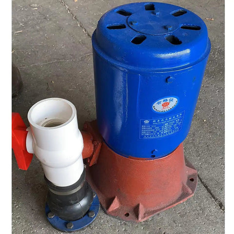 Micro Hydroelectric Generator 1500W 220V, blue and red cast iron shell, off grid power for rivers and mountains