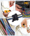 10 Pcs 6N4 And 4N4 Strain Relief Cord Connectors For Round Wires Black Nylon Insulating Cable Grommets Electric Cable Protector Clip