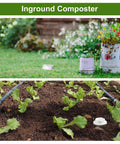Compact Outdoor Inground Compost Bin For Raised Beds And Yards 2 Gallon Tumbler Style Space Saving Organic Waste Decomposer for small gardens