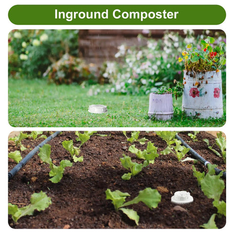 Compact Outdoor Inground Compost Bin For Raised Beds And Yards 2 Gallon Tumbler Style Space Saving Organic Waste Decomposer for small gardens