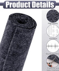 Three Piece Cotton Sound Insulation Blanket for Noise Reduction on Walls and Pipes Helps Kill Annoying Dishwasher Racket with Heavy Duty Acoustic Padding Measuring Sixteen by Forty Eight Inches to Keep Home Chillin rolled up in black fabric for insulation.