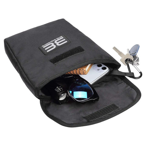 Rugged Storage Bag For UTV Cab Center Seat With Felt Lined Pockets And Key Lanyard, 5 Pockets, Removable Front Pouch, 1680D Durable Material