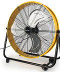 Beast 24 Inch Industrial Drum Fan High Velocity Heavy Duty Metal Blower 8800 CFM 3 Speed Tilt 360 Degree 1/3 HP Motor
