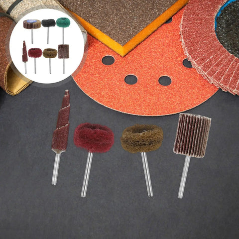 Dual Layer Abrasive Flap Wheels 50 Piece Drill Sander Attachment for Steel Ceramics and Glass That Tackles Stubborn Stains Like a Pro