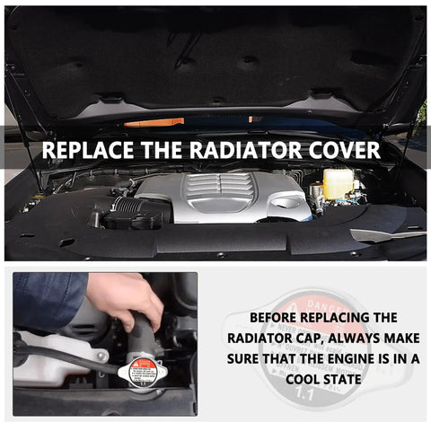 Radiator Cap And Coolant Reservoir Cap Replacement 19045-PAA-A01 Fits Honda Accord, Odyssey, Acura TLX, RDX, OEM Style, Easy Install
