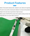 12 Piece Conveyor Belt Lacing Fasteners with Stainless Steel Wire Hook Pins for Splicing and Repair, green PVC belt