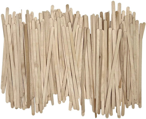 Premium Natural Birch Wood Stir Sticks For Home And Office Coffee Bars, Heavy Duty Eco Friendly Bulk Pack, 5.5 inch coffee mixers.