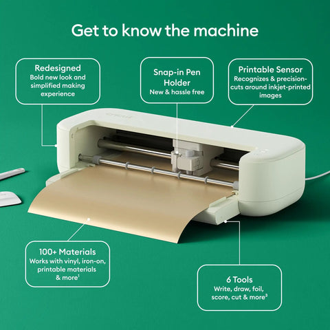 Next Level Smart Craft Machine And Vinyl Cutter For Custom Decals Apparel And Full Color Stickers With Digital Content Bundle Taupe Finish Is A Total Game Changer For Weekend Crafting