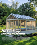 Chicken coop using Half Inch Hardware Cloth Mesh Roll 48x100 Feet 19 Gauge Hot Dip Galvanized for rust resistance