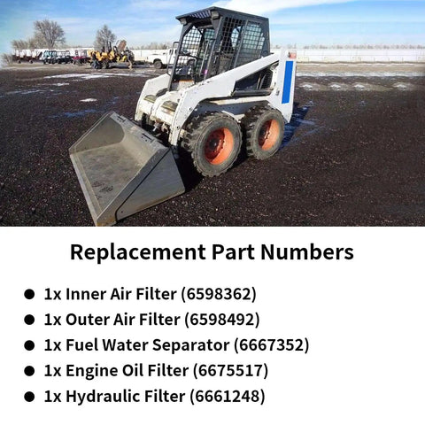 Bobcat Ready Air Oil Hydraulic Fuel Filter Kit For Skid Steer And Track Loaders All In One Replacement with specs listed
