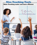 Teacher using Magnetic XY Coordinate Dry Erase Grid For Classrooms 26 By 26 Inches Graph Board With Counters in lesson