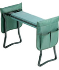 Garden Kneeler And Seat Foldable Bench With Heavy Duty Steel Frame Soft EVA Foam Pad Supports Up To 330 Lb Two Tool Pouches Included