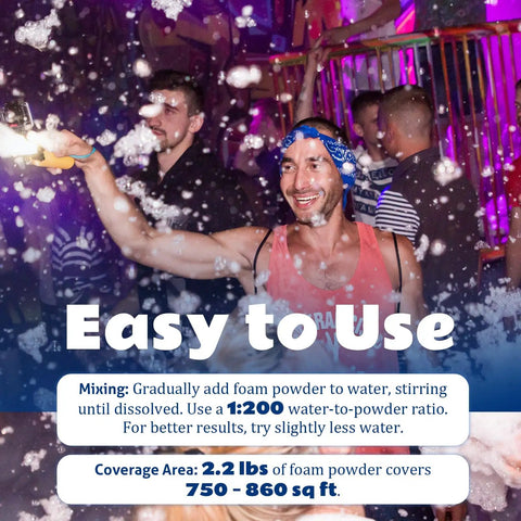 High Output Foam Powder For Bubble Machines 12 Pack 1 Pound Each Makes 26 Gallons Per Packet Ideal For Parties and Events