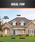 Ultra Advanced Exterior Sealant With Weather Max Technology For Windows, Doors, Siding, And Trim Brown 10.1 Oz house illustration