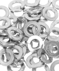 Spring Lock Washer Set In Stainless Steel 304 Hundred Piece One Quarter Inch Split Lock Washers And Gasket Assortment Kit For Bolt Repair And Industrial Fastening Applications, close-up