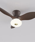 32 Inch Ceiling Fan With Remote And Dimmable Light For Indoor And Outdoor Use, 6 Speed DC Motor, 3 Blade Downrod Ceiling Fan
