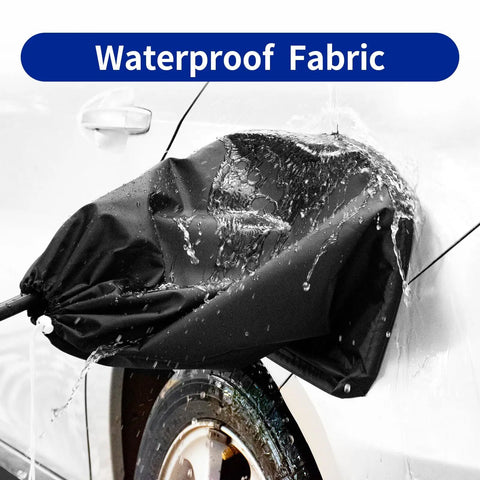 Outdoor All Weather EV Charger Port Cover With Magnetic Attachment Keeps Your Electric Vehicle Charging Port Dry In Rain Or Shine covering charging port