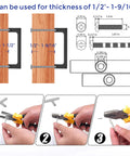 Square Cabinet Handles Set 10 Pack 3 Inch Matte Black Flat Drawer Pulls installation guide showing measurements and tools needed.