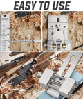 Heavy Duty Chisel Sharpening Jig Kit With Adjustable Angle Fixture And Gauge All Metal Honing Guide For Wood Chisels And Planes
