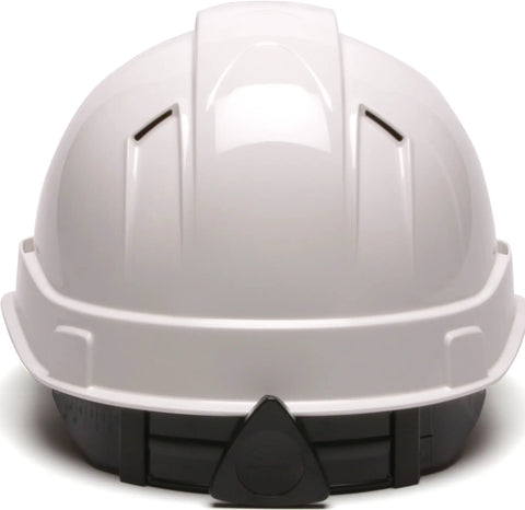 Ridgeline Cap Style Hard Hat With 4-Point Ratchet Suspension, White Vented Safety Helmet For Construction, Durable Comfort Fit, Reverse Orientation Tested For Worksite Ready Daily Grind