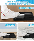 Non Slip Piano Sustain Pedal Mat For Digital Keyboard And Electric Piano on hardwood, carpet, and tile