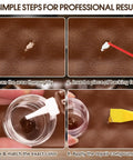 Step-by-step use of Leather And Vinyl Repair Kit For Furniture Car Seats Couch And Purse Pro Grade Quick Dry Formula With Easy Color Matching