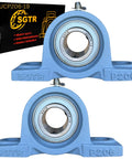 2 Pack Beefy Heavy Duty Pillow Block Bearing UCP206-19 1 3/16 Inch Bore with cast iron housings.